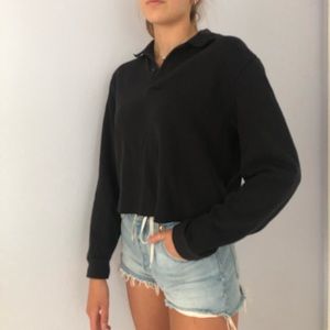 Loose fit navy vintage polo